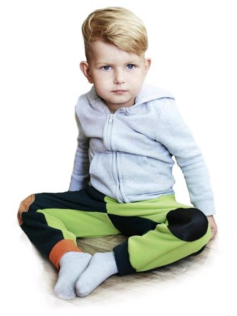 Dětské flícáky VG modro-antracitové - velikost 92/98 Dětské flícáky VG modro-antracitové - velikost 92/98