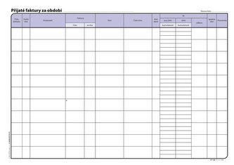 Kniha pohledávek a závazků, A4, 32 listů