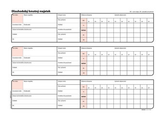 Inventární kniha, A4, 12 listů