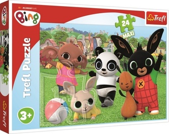 Puzzle Maxi 24 dílků Bing Bunny Zábava v parku 60x40cm v krabici 40x26,5x4cm