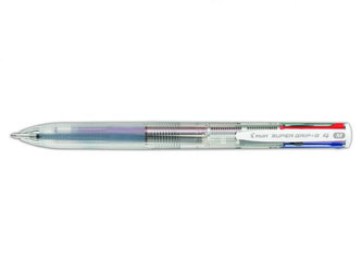 Čtyřbarevné pero "Super Grip G", transparentní, PILOT BPKGG-35M-NC