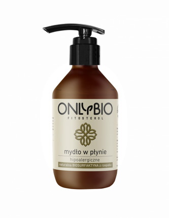 OnlyBio Hypoalergenní tekuté mýdlo (250 ml) - ve skleněné lahvi