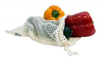 Casa Organica Síťovinový sáček - malý (balení po 3 ks) - z biobavlny, s utahovací šňůrkou