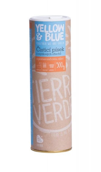 Yellow&Blue Čisticí písek (500 g) - s pomerančem