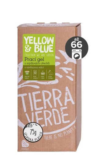 Yellow&Blue Prací gel s vavřínem (2 l) - z bio mýdlových ořechů