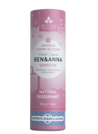 Ben & Anna Tuhý deodorant Sensitive BIO (60 g) - Třešňový květ