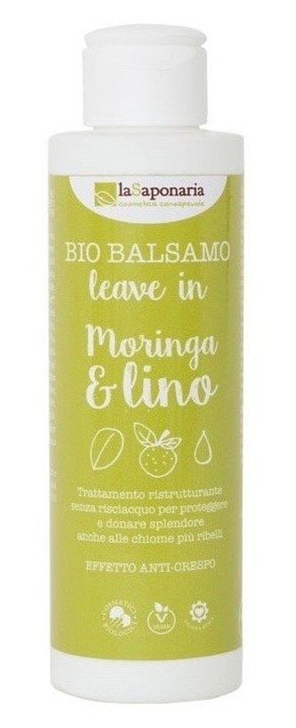 laSaponaria Bezoplachový kondicionér s moringou a lněným olejem BIO (150 ml) laSaponaria Bezoplachový kondicionér s moringou a lněným olejem BIO (150 ml)