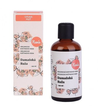 Navia Květová voda - damašská růže BIO (100 ml)