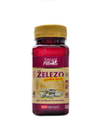 Železo 20mg s kyselinou listovou 60 smartpill