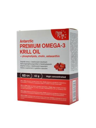Antarctic PREMIUM OMEGA-3 KRILL OIL, 60 cps.