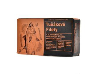 Tuňákové filety v ol.oleji s pomerančem 120g Tuňákové filety v ol.oleji s pomerančem 120g