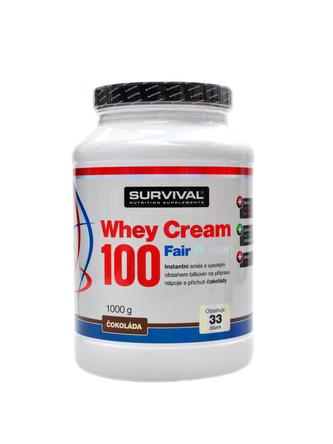 Whey Cream protein 1000 g - jahoda