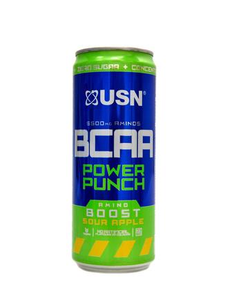 BCAA Power punch amino boost 12 x 330 ml - zelené jablko