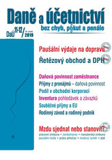 Daně a účetnictví 11-12/2019 Paušální výdaje na dopravu , Řetězový obchod a DPH