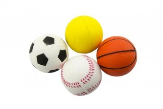 Míček pěna 6cm 4 druhy