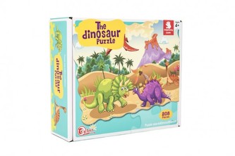 Puzzle dinosaurus 640x90cm 208ks v krabici 28x24x9cm