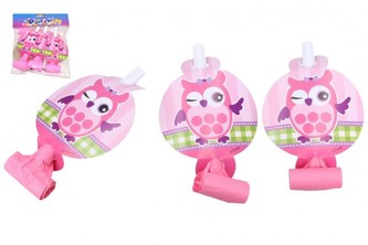 Frkačky papírové 6ks růžové v sáčku karneval