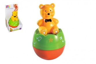 Medvídek Roly Poly Maamaa 10x15cm se zvukem v krabičce 11,5x10x20cm 6m+