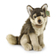plyšový vlk sedící, 28 cm