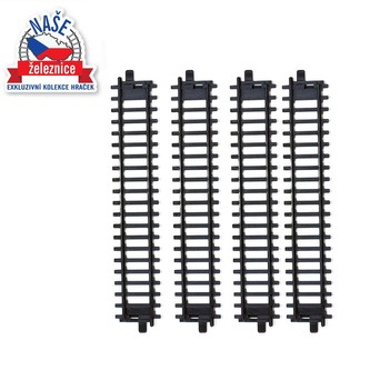 Naše železnice - koleje 4 ks rovné Naše železnice - koleje 4 ks rovné