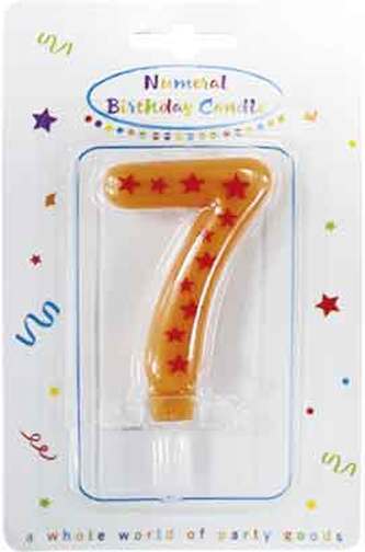 Narozeninová svíčka č. 7