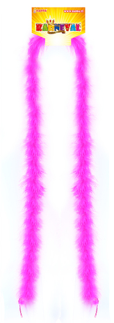 boa karneval s peřím růžové