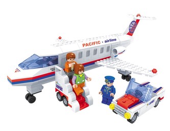 stavebnice AUSINI město - letadlo 252 dílů