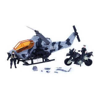 helikoptéra vojenská 45 cm s příslušenstvím