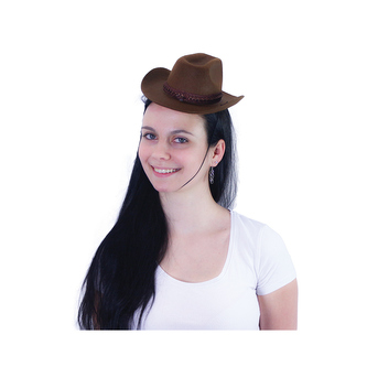klobouk kovboj dospělý mini