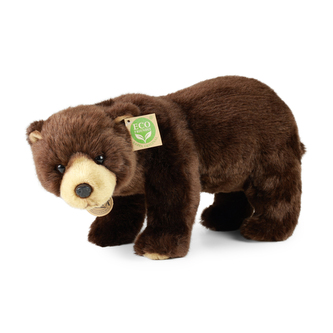 plyšový medvěd  hnědý stojící, 40 cm