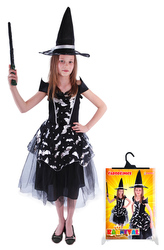 Dětský kostým čarodějnice netopýrka (S), Čarodějnice / Halloween
