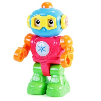 robot barevný opakující, se světlem a zvukem