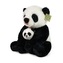 Plyšová panda s mládětem, 27 cm