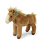 plyšový kůň stojící světle hnědý, 28 cm