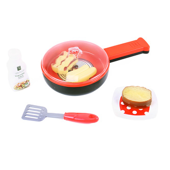 Pánev na opekání s potravinami měnící barvu