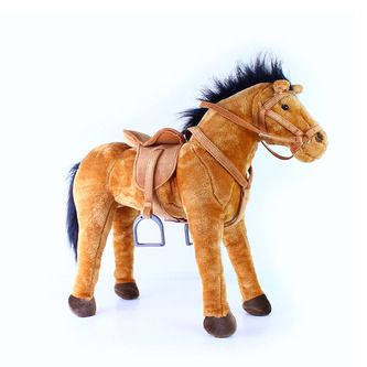 velký plyšový kůň, 70 cm - možno sedět