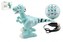 Dinosaurus RC chodící a tancující plast 30cm na baterie se světlem se zvukem v krabici 40x30x17cm