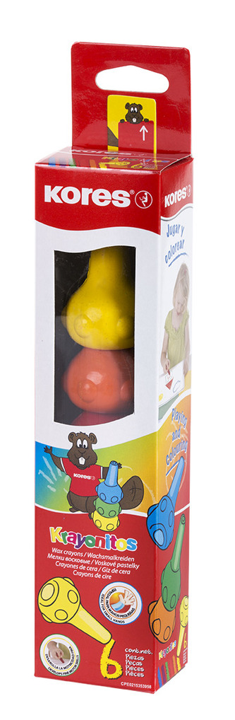 KRAYONITOS - unikatní design voskových pastelek, 6 barev
