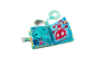 Lilliputiens textilní knížka s kousátkem - Lemur Georges