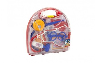 Sada doktor plast 9ks v plastovém kufříků 22x21x6cm v sáčku