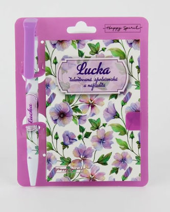 Magnetický bloček s propiskou LUCKA