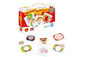 Poznávání pro nejmenší - Destičky Hlavičky naučná hra v krabici 28x19x5cm