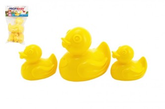 Kačenky do vody 3 ks plast v sáčku 0m+