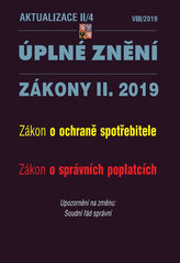 Aktualizace II/4 - Zákon o ochraně spotřebitele, Zákon o správních poplatcích - Soudní řád správní