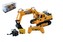 Auto Bagr RC plast 40cm na baterie USB dobíjecí kabel 2.4GHz v krabici 57x26x29cm