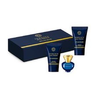 Versace Dylan Blue pour Femme Dárková Minisada Parfémová voda 5 ml, tělové mléko 25 ml a sprchový gel 25 ml
