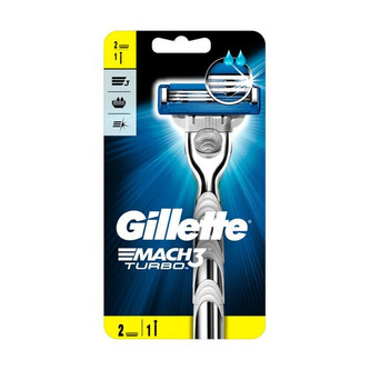 Gillette Mach3 Turbo - Holicí strojek + 2 hlavice pro muže