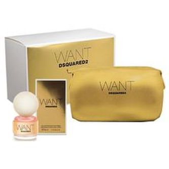 Dsquared2 Want Dárková sada Parfémová voda 50 ml a kosmetická taška