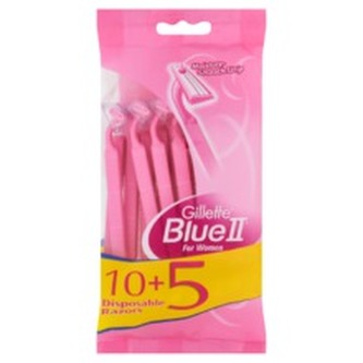 Gillette Blue II ( 10+5 ks ) - Dámská pohotová holítka pro ženy