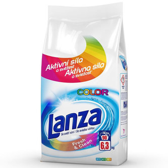 LANZA prací prášek se svěží vůní na barevné prádlo 5,85 kg